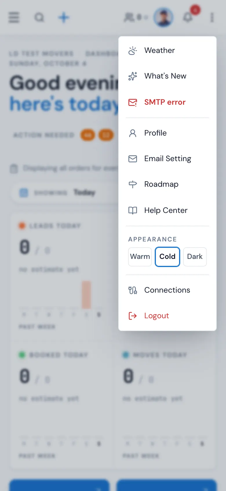 The ⋮ menu on a phone