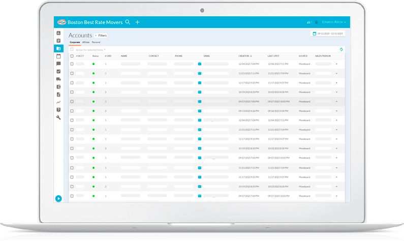 Moving Software Corporate Accounts