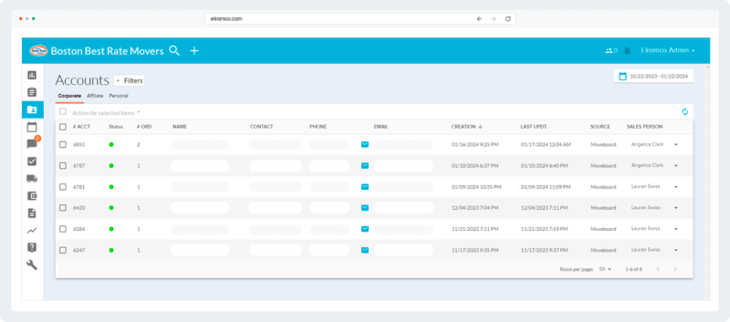 Moving CRM Accounts Management Portal